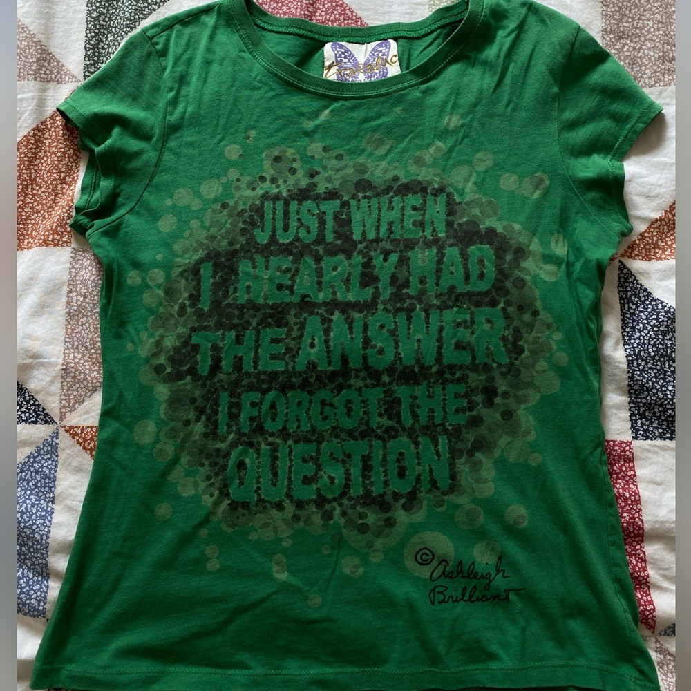 Y2K green shirt